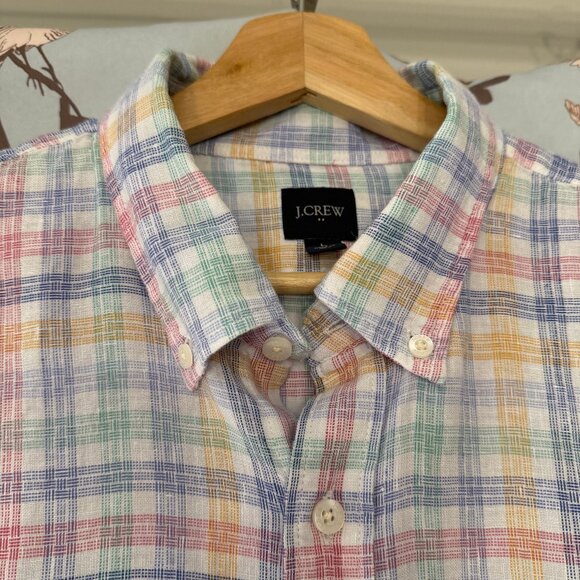 Jcrew Long-sleeved linen button down - Picture 2 of 4